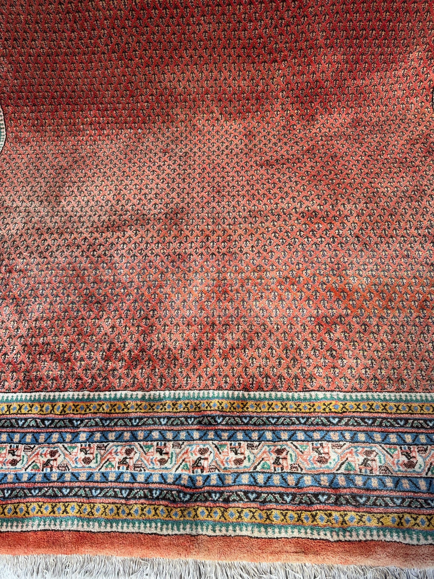 Handmade Persian Sarouk Mir 380 x 265 cm | 12.47 x 8.69 ft