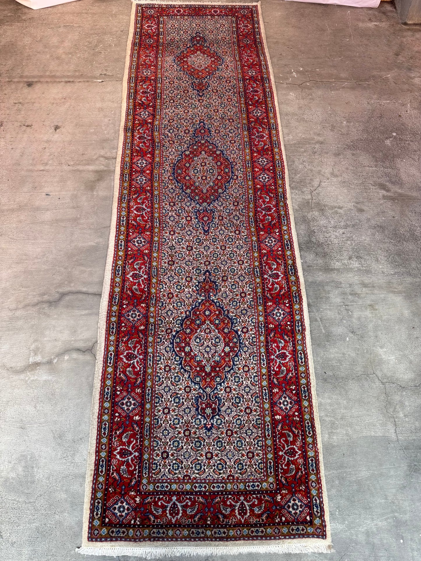 Handmade Persian Moud Runner300 x 80 cm | 9.8 x 2.6 ft