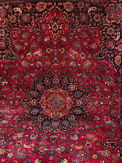 📌 RESERVED Handmade Persian Mashad Rug 390 x 290 cm | 12.8 x 9.5 ft
