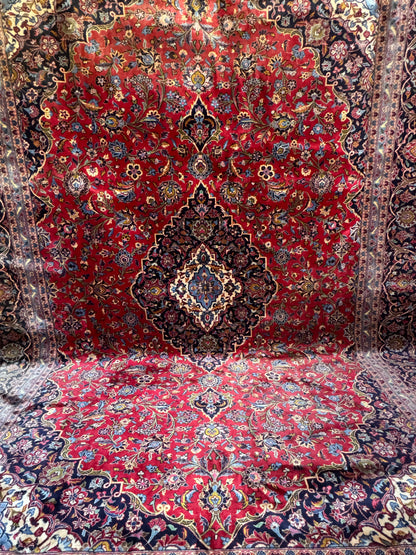 Handmade Persian Kashan 350 x 246 cm | 11.48 x 8.07 ft