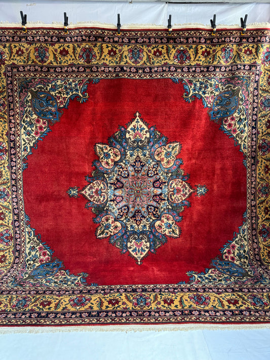 Handmade Romainian Rug 300 x 300 cm | 9.84 x 9.84 ft