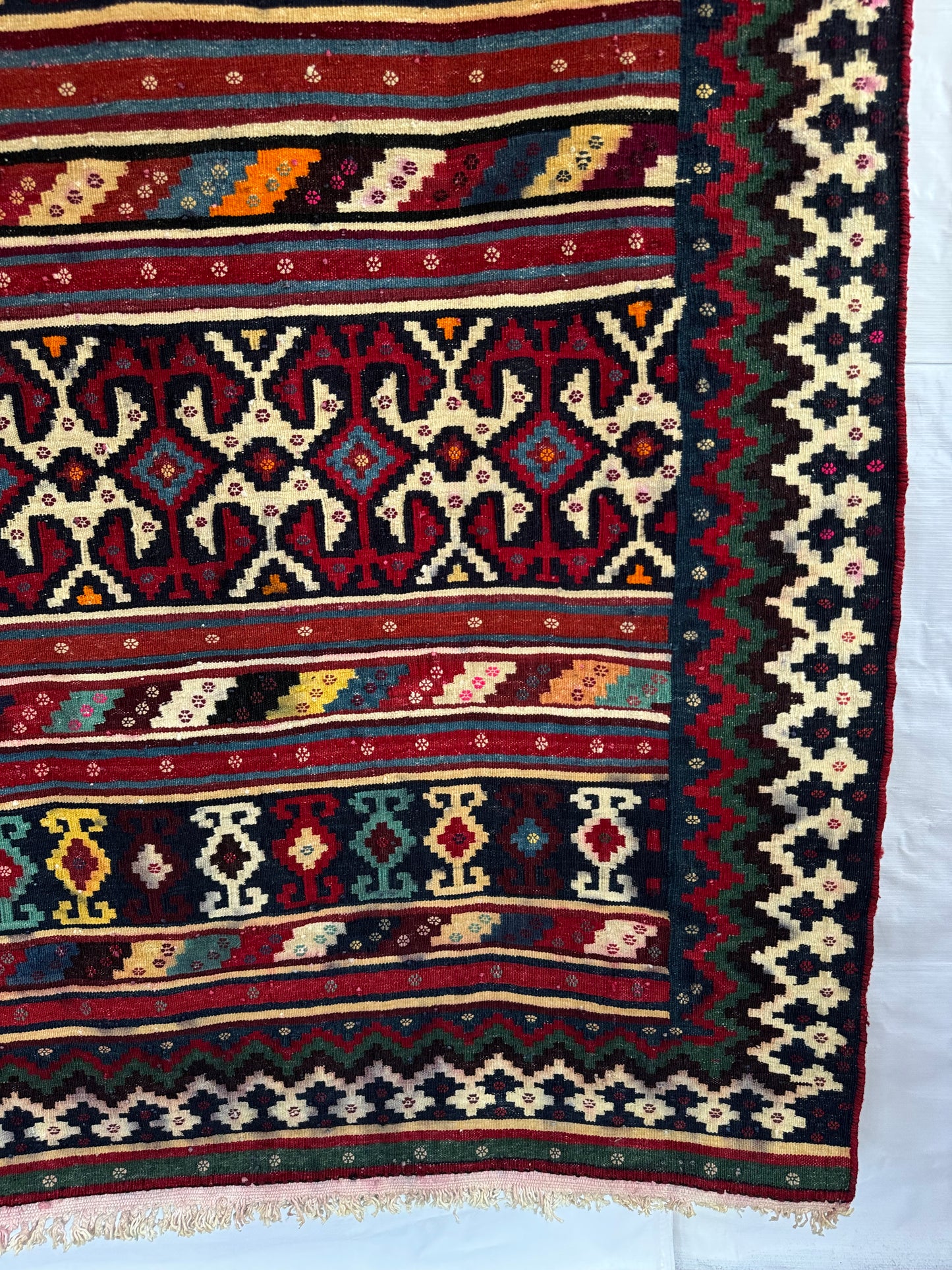Handmade Cicim Kilim 186 x 116 cm | 6.1 x 3.81 ft