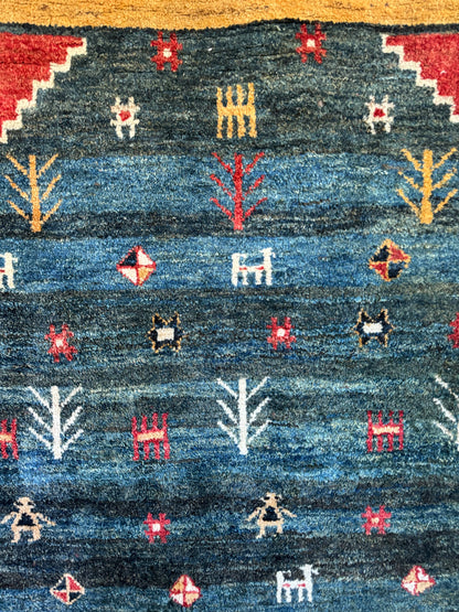 Handmade Persian Gabbeh 265 x 210 cm | 8.69 x 6.89 ft
