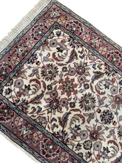 Handmade Indo Tabriz Rug 150 x 85 cm | 4.9 x 2.8 ft