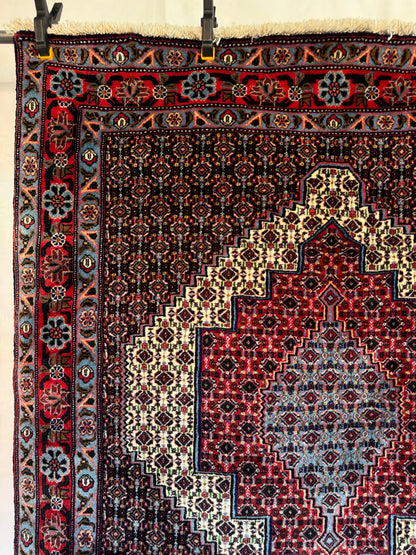 📌 RESERVED Handmade Persian Senneh Rug 156 x 132 cm | 5.1 x 4.3 ft