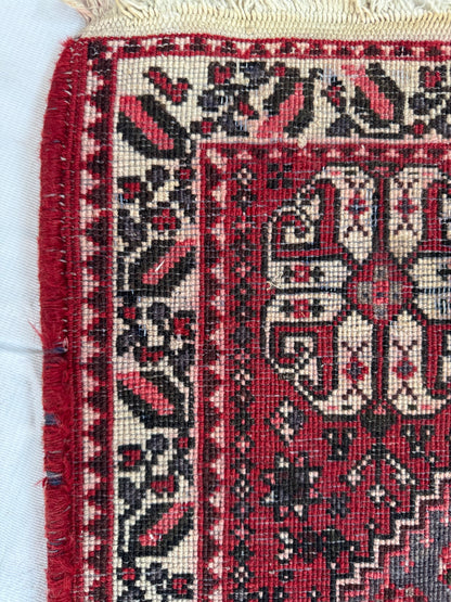 📌 RESERVED Handmade Persian Abadeh Runner 157 x 56 cm | 5.15 x 1.84 ft