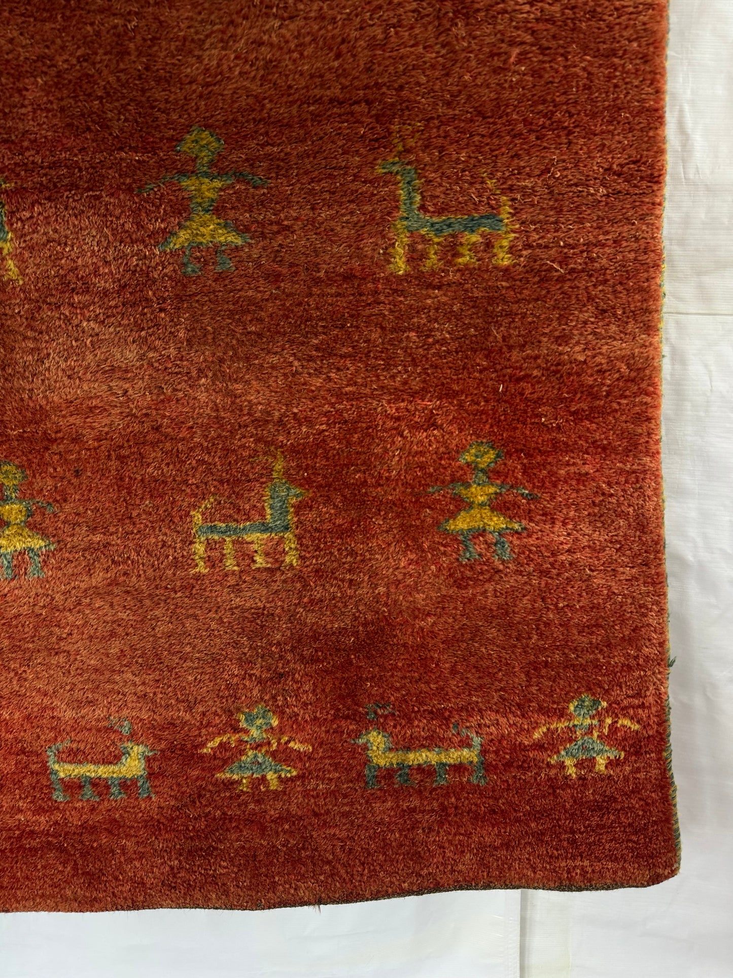 Handmade Persian Gabbeh 173 x 98 cm | 5.68 x 3.22 ft