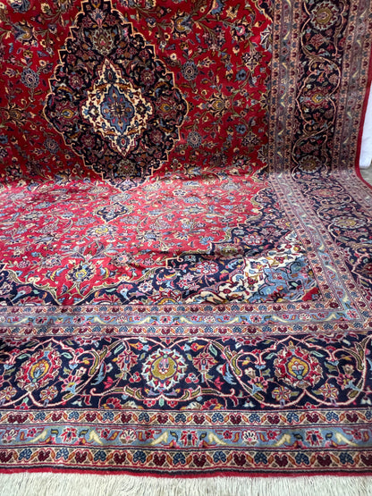 Handmade Persian Kashan 350 x 246 cm | 11.48 x 8.07 ft