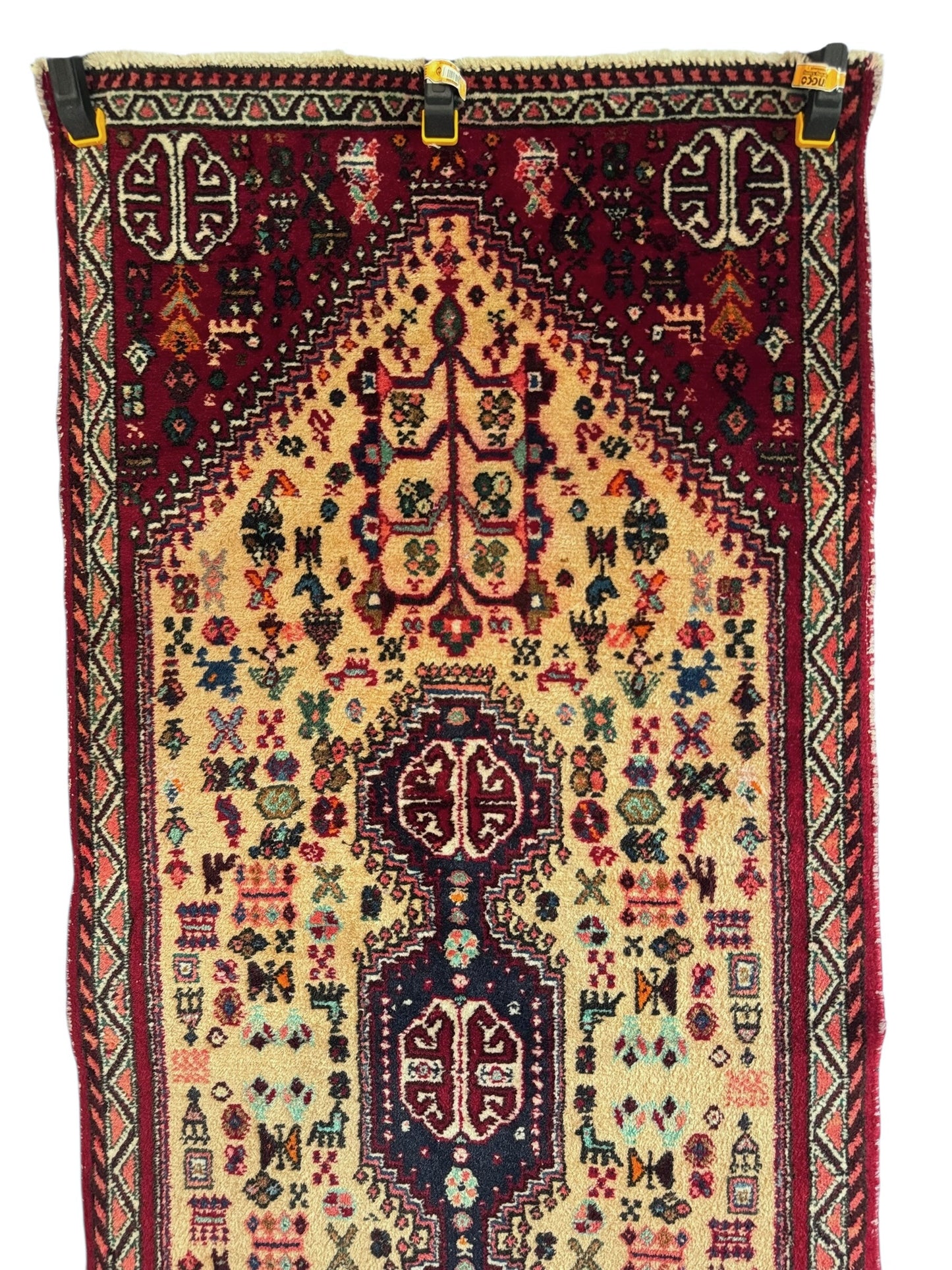 Handmade Persian Abadeh Rug 148 x 63 cm | 4.86 x 2.07 ft