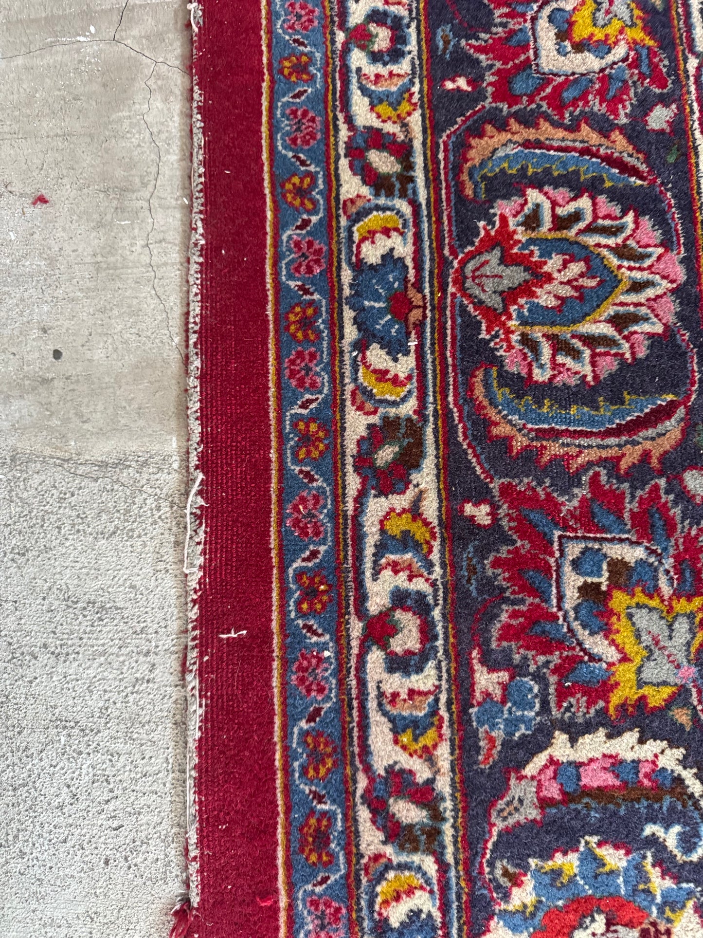 Handmade Persian Mashad 350 x 246 cm | 11.5 x 8.1 ft