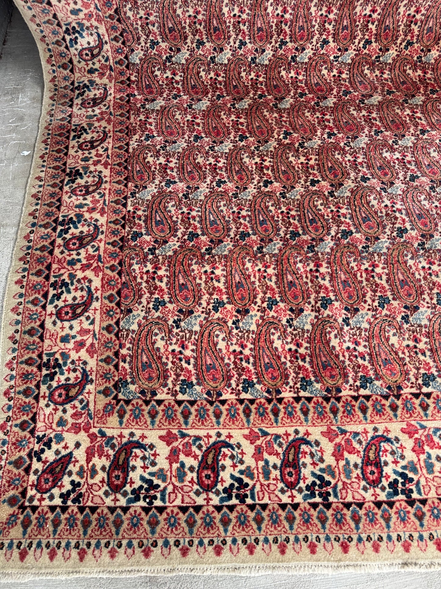 Handmade Persian Kirman Rug 365 x 263 cm | 12 x 8.63 ft