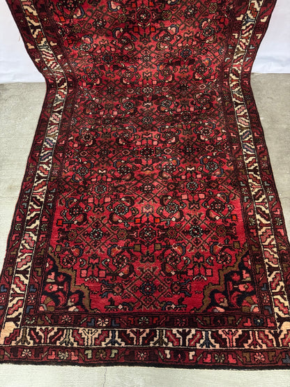 Handmade Persian Hosseinabad Runner 350 x 115 cm | 11.5 x 3.8 ft
