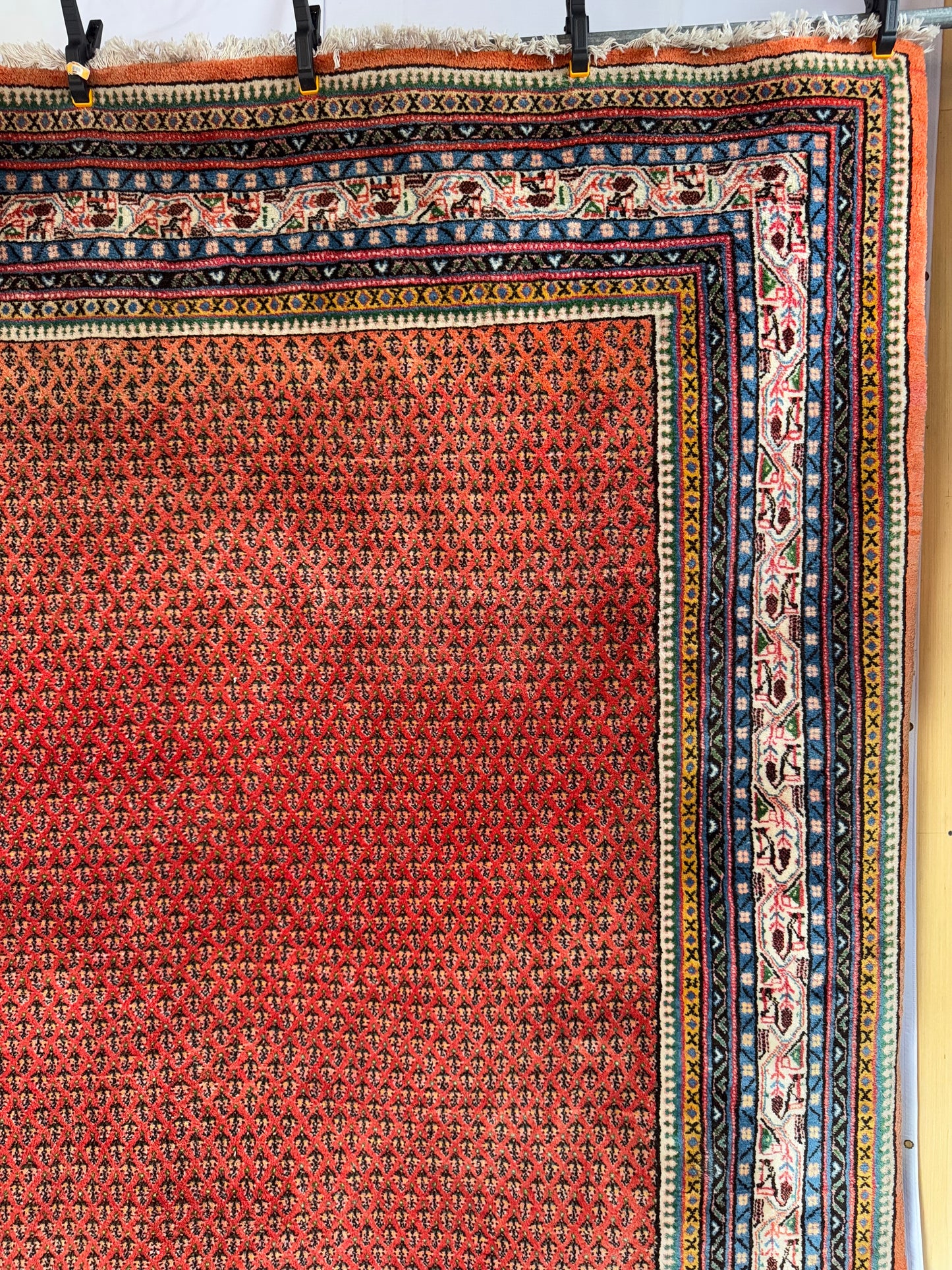 Handmade Persian Sarouk Mir 380 x 265 cm | 12.47 x 8.69 ft