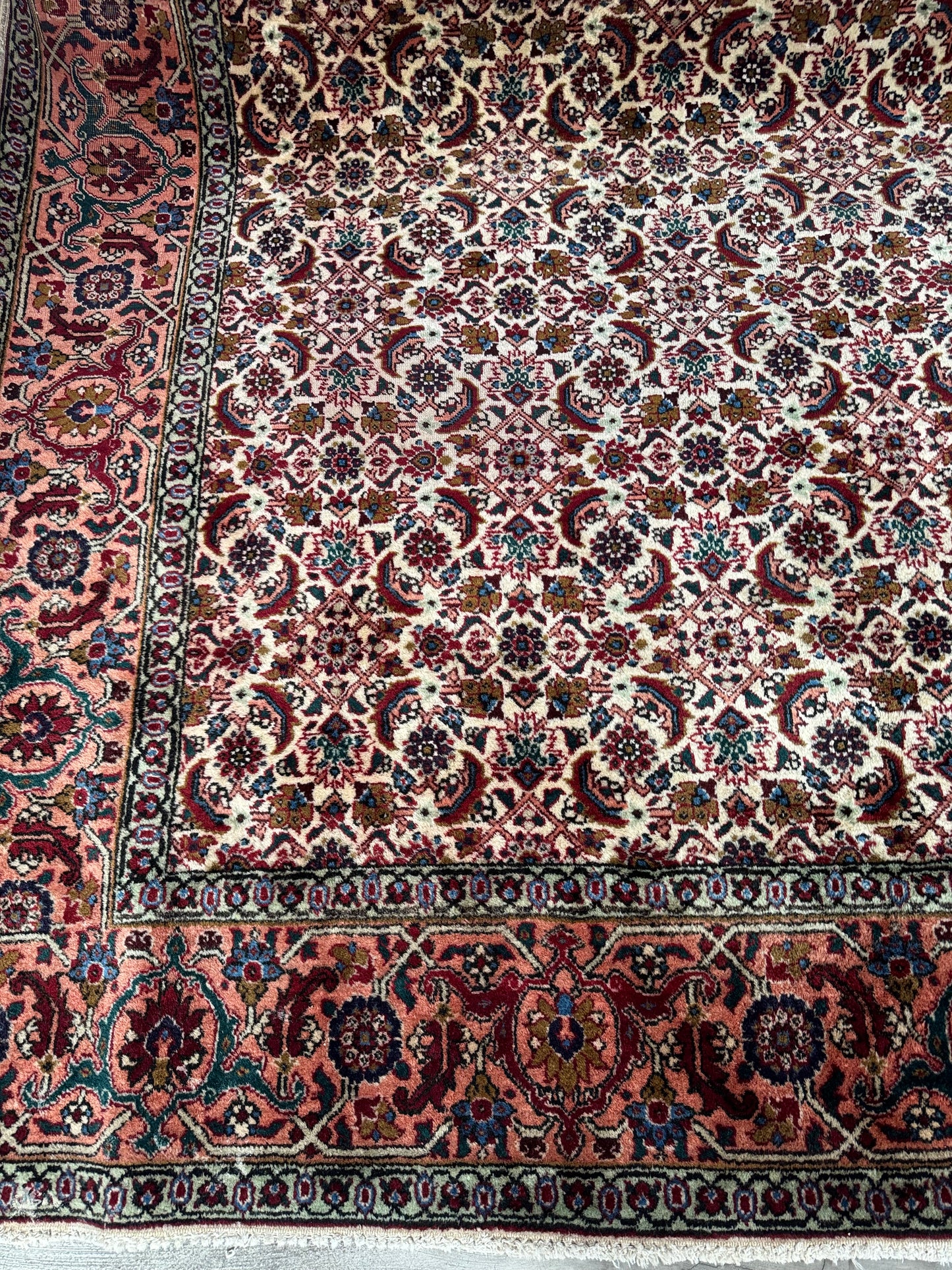Handmade Persian Tabriz 398 x 300 cm | 13 x 9.84 ft
