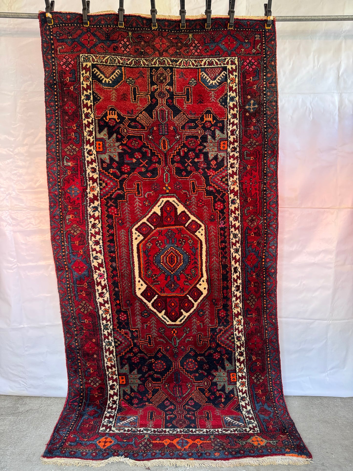 Handmade Persian Hamadan 260 x 125 cm | 8.53 x 4. 1 ft