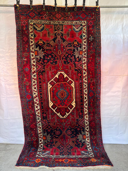Handmade Persian Hamadan 260 x 125 cm | 8.53 x 4. 1 ft