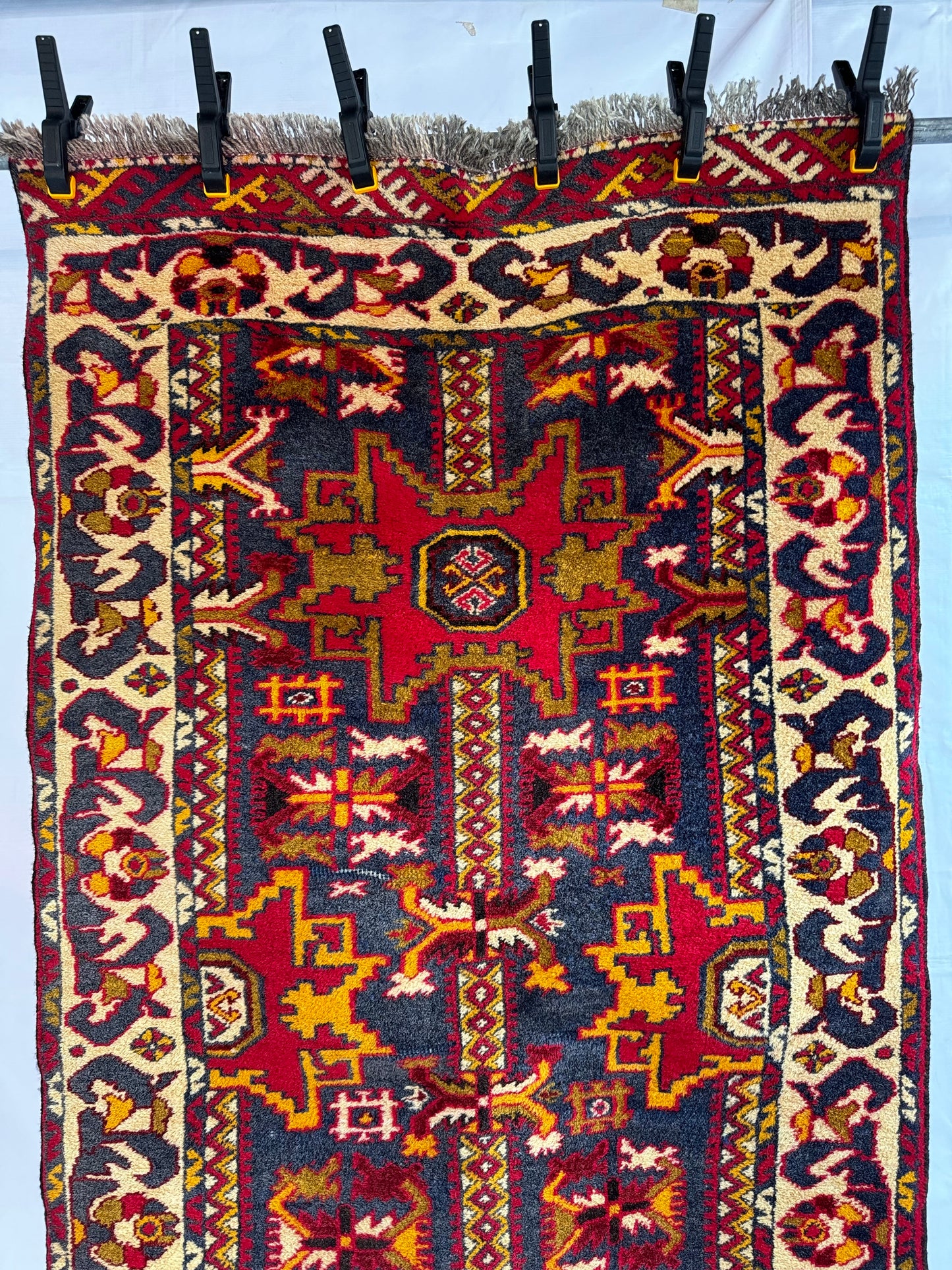 Handmade Bashir Rug 196 x 100 cm | 6.43 x 3.28 ft