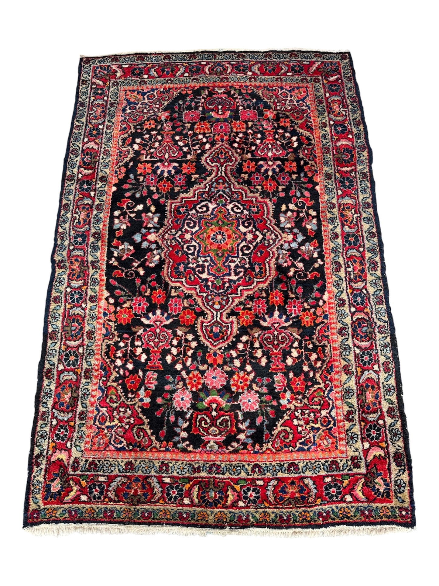 Handmade Persian Sarouk Rug 215 x 139 cm | 7.05 x 5 ft