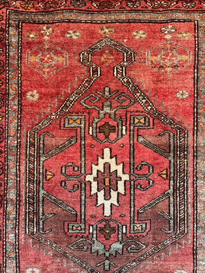Handmade Persian Hamadan Runner 280 x 108 cm | 9.2 x 3.5 ft