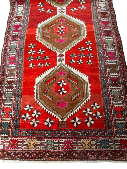 📌 RESERVED Handmade Kazak Runner 400 x 142cm | 13.12 x 4.66 ft