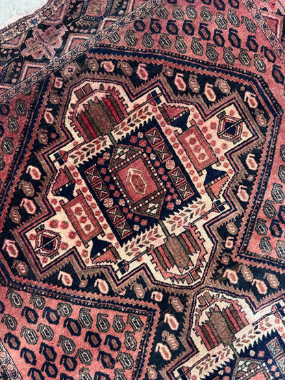 📌 RESERVED Handmade Persian Afshar Rug 194 x 156 cm | 6.4 x 5.1 ft