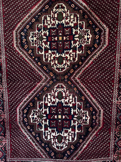 Handmade Persian Afshar 180 x 135 cm | 5.91 x 4.43 ft