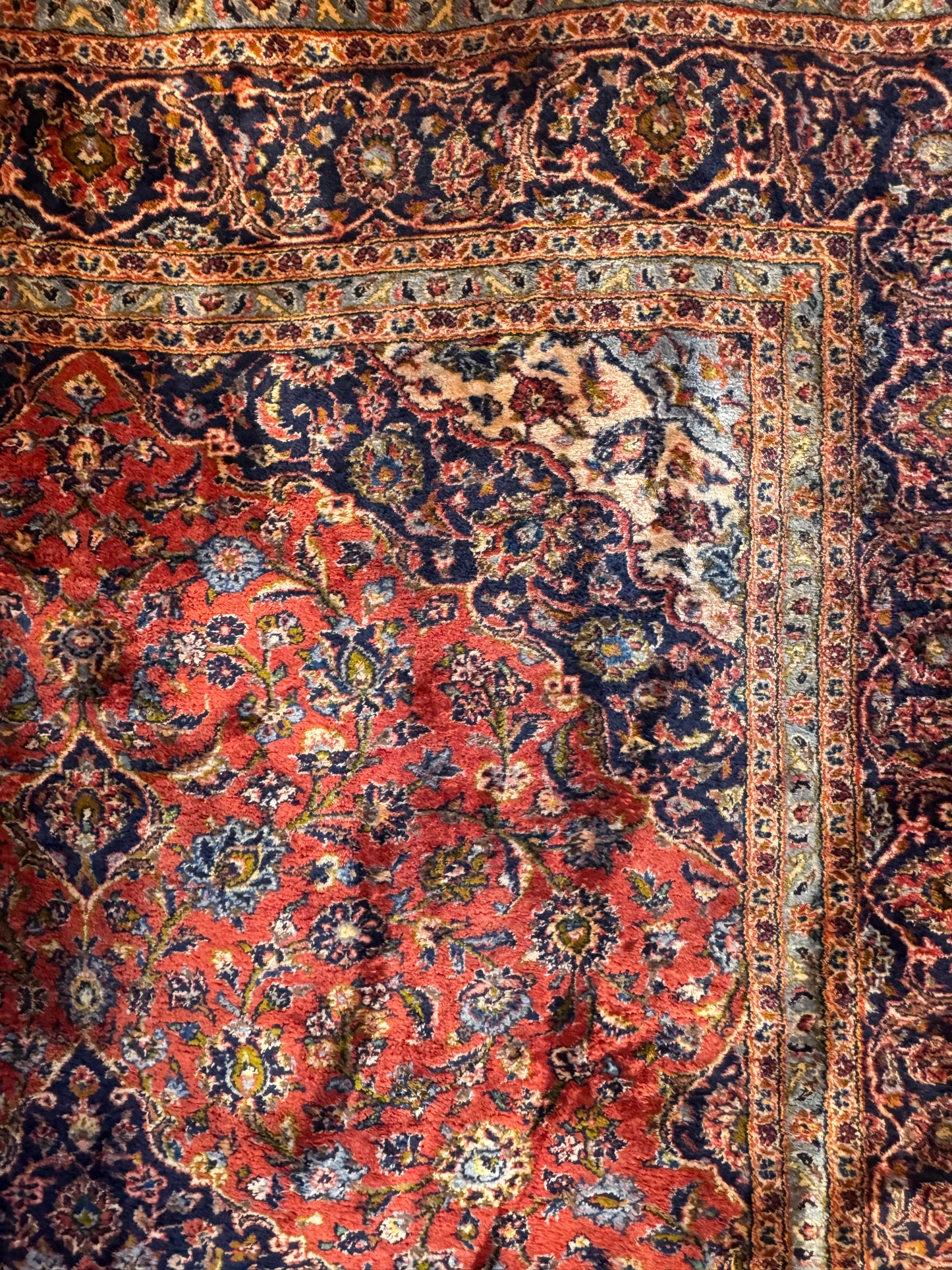 Handmade Persian Kashan 350 x 250 cm | 11.48 x 8.2 ft