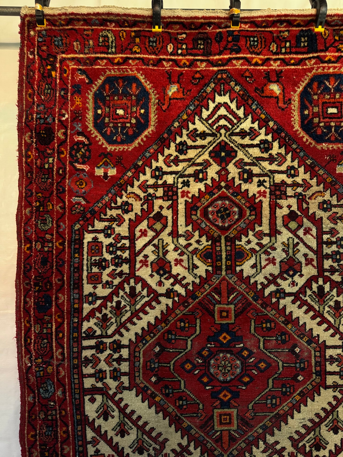 Handmade Persian Hamadan Rug 228 x 136 cm | 7.5 x 4.5 ft
