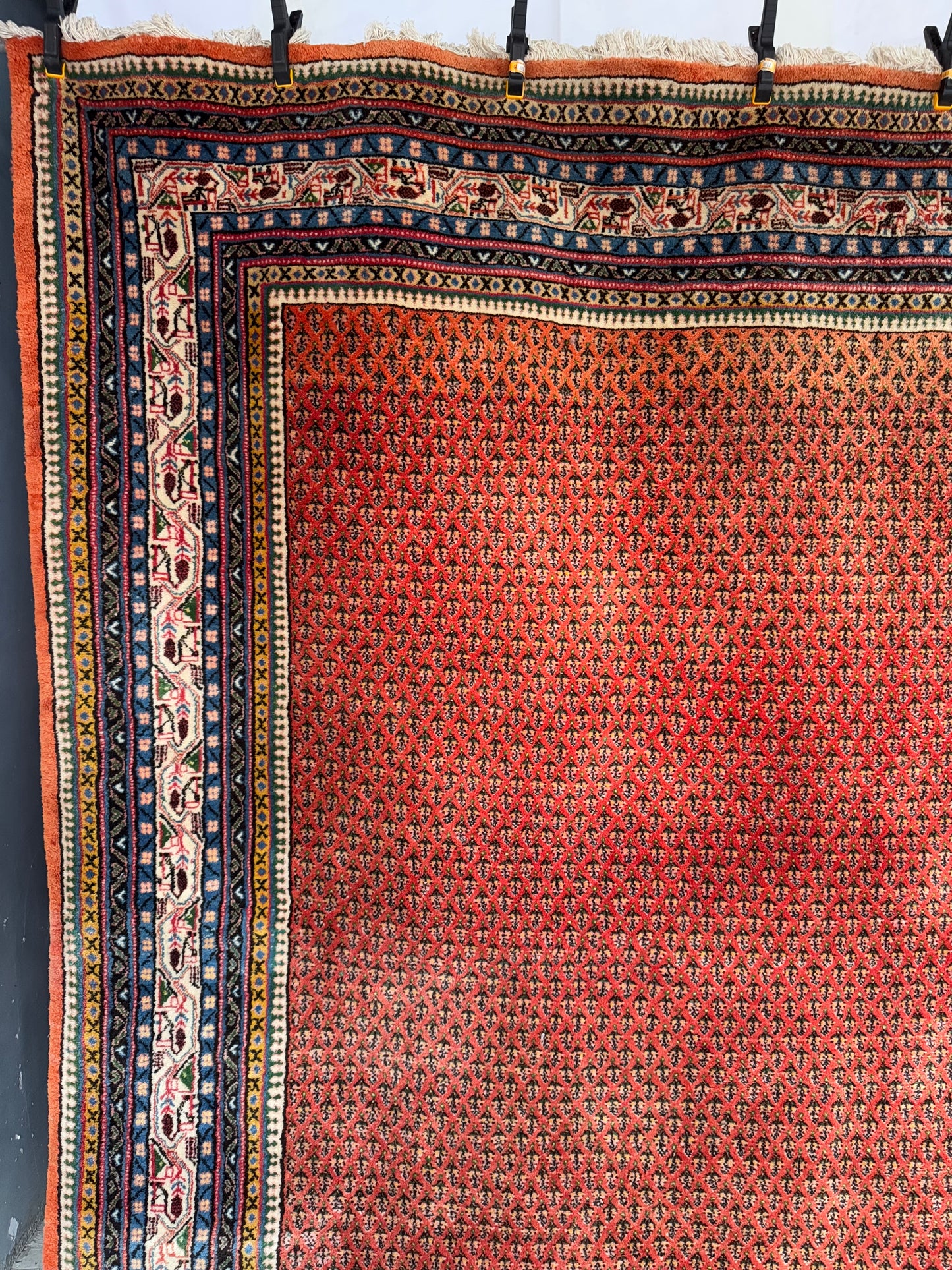 Handmade Persian Sarouk Mir 380 x 265 cm | 12.47 x 8.69 ft
