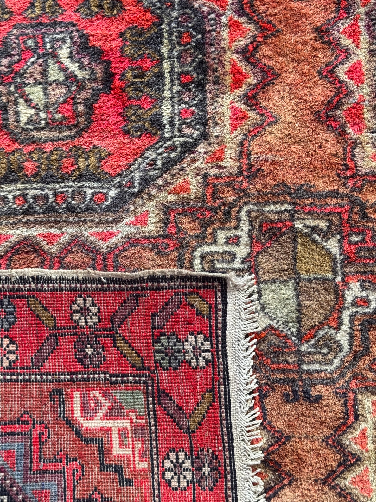 Handmade Ersari Runner 303 x 126 cm | 9.9 x 4.1 ft