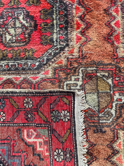 Handmade Ersari Runner 303 x 126 cm | 9.9 x 4.1 ft