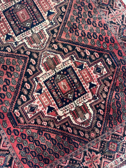 📌 RESERVED Handmade Persian Afshar Rug 194 x 156 cm | 6.4 x 5.1 ft