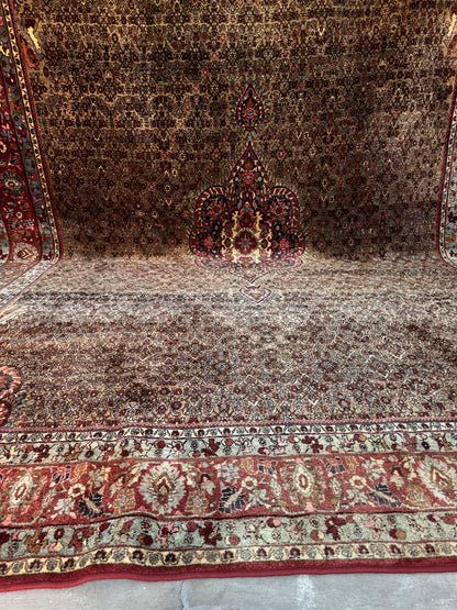 📌 RESERVED Handmade Persian Bidjar 410 x 305 cm | 13.5 x 10 ft