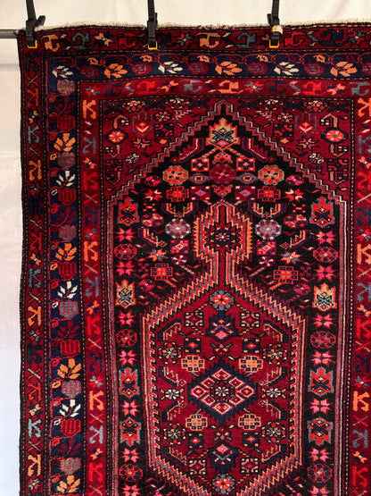 Handmade Persian Hamadan Rug 220 x 126 cm | | 7.2 x 4.1 ft
