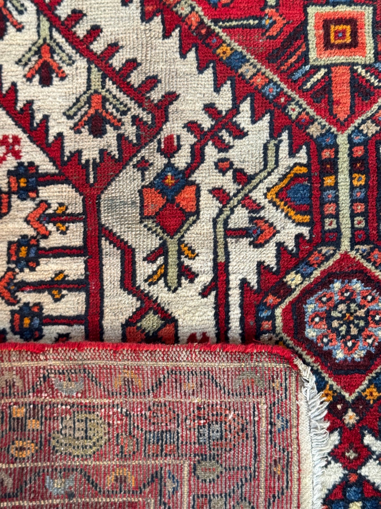 Handmade Persian Hamadan Rug 228 x 136 cm | 7.5 x 4.5 ft