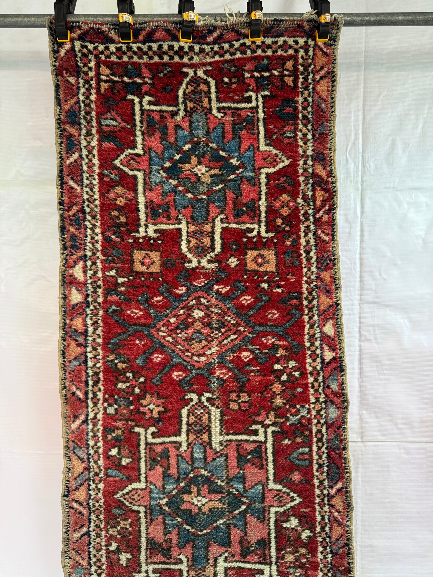 Handmade Persian Karaja Runner 210 x 63 cm | 6.89 x 2.07 ft