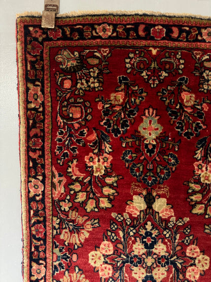 Handmade Persian Lilihan Rug 122 x 69 cm | 4 x 2.26 ft