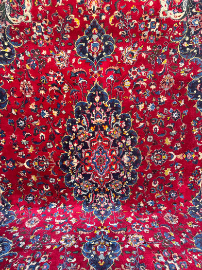 Handmade Persian Mashad 350 x 246 cm | 11.5 x 8.1 ft