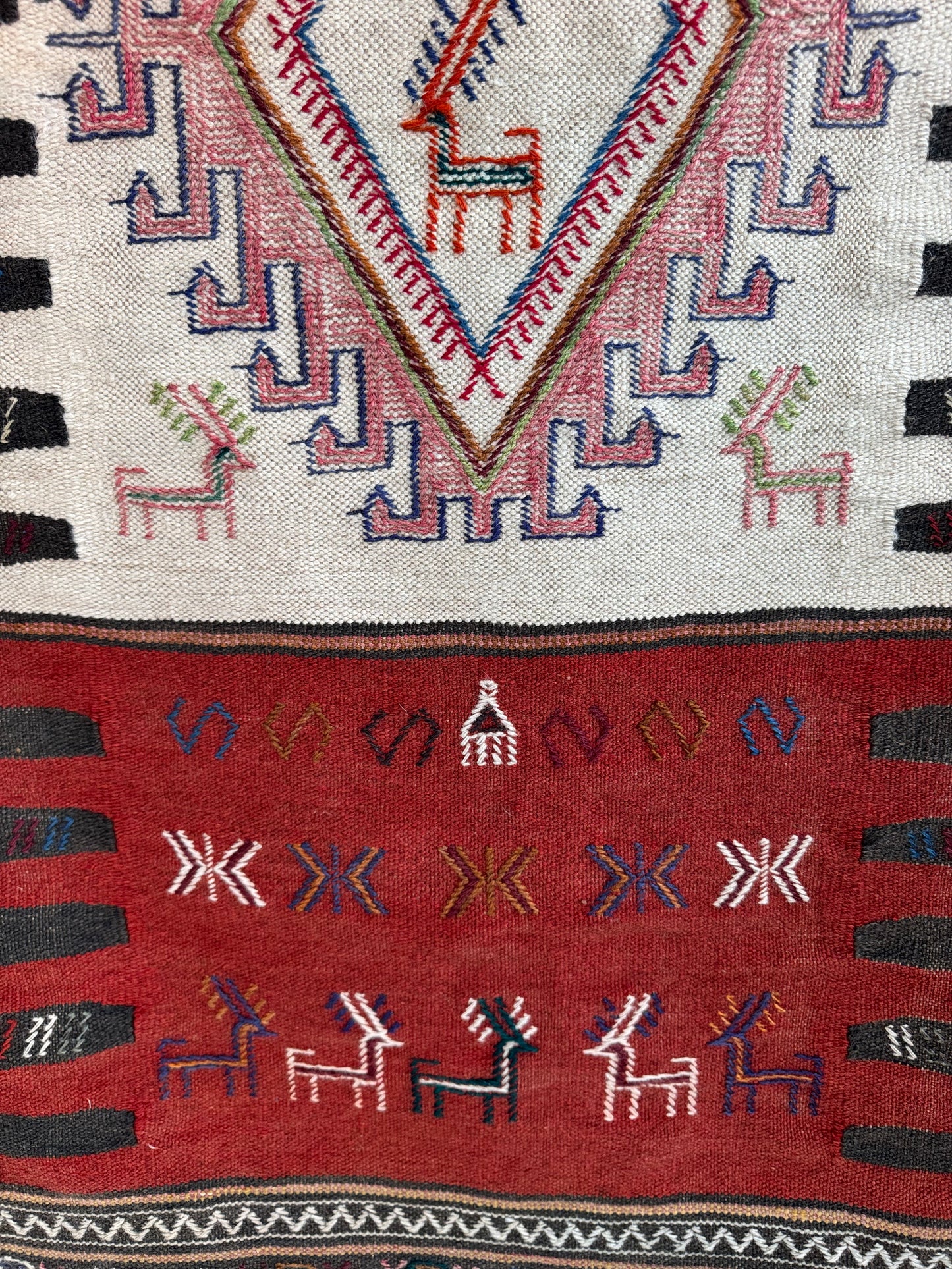 Handmade Anatolian Kilim Rug 187 x 107 cm | 6.14 x 3.51 ft