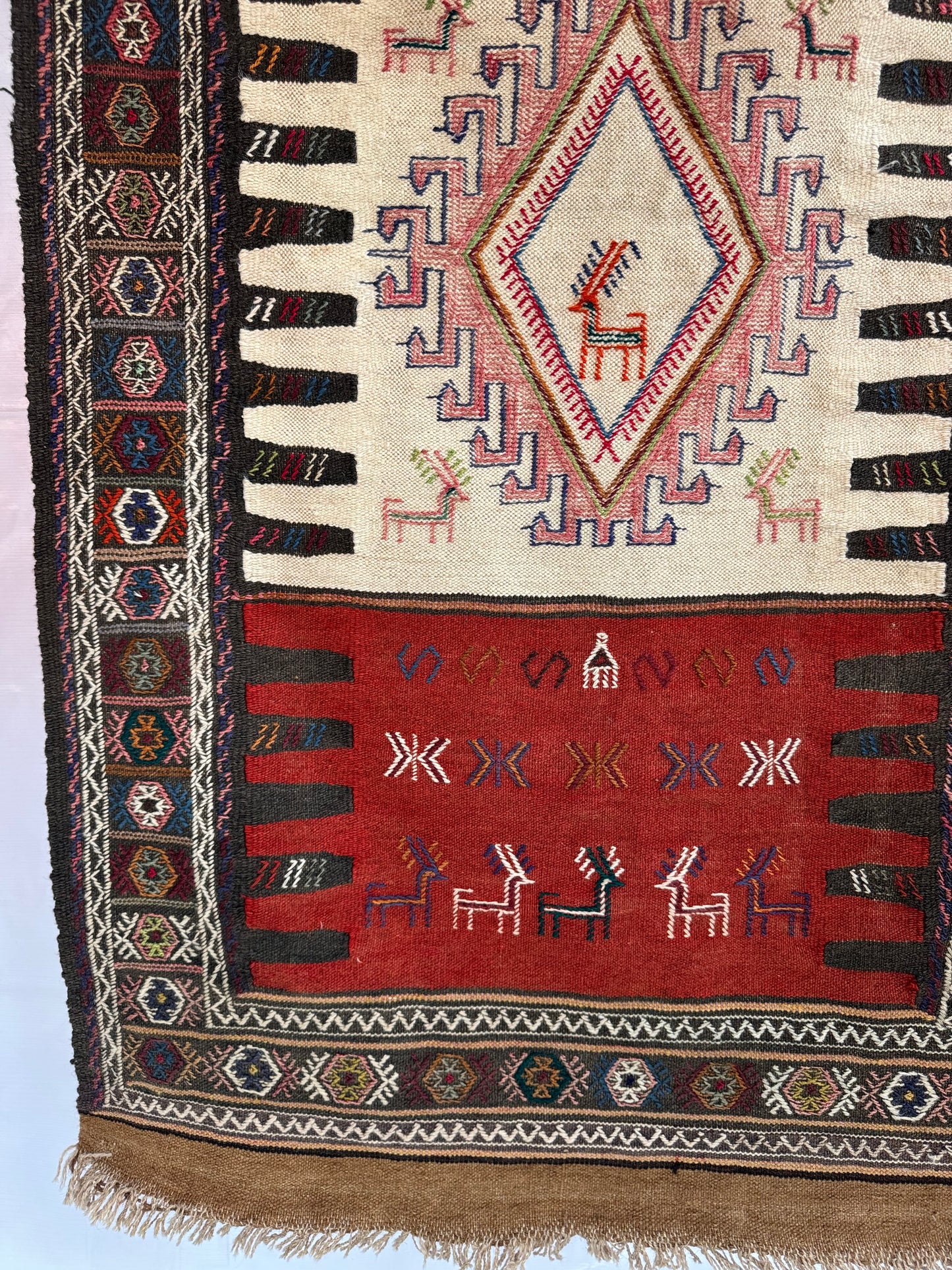 Handmade Anatolian Kilim Rug 187 x 107 cm | 6.14 x 3.51 ft