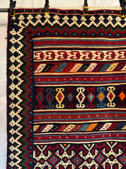 Handmade Cicim Kilim 186 x 116 cm | 6.1 x 3.81 ft