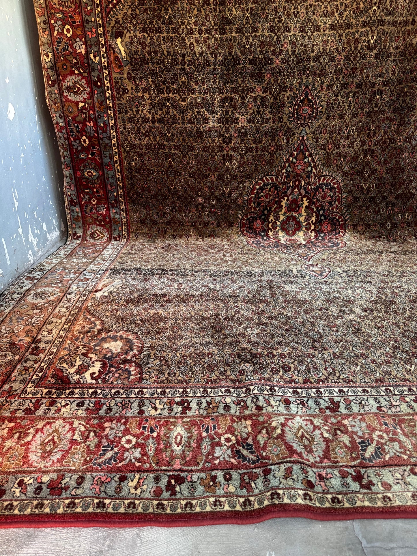 📌 RESERVED Handmade Persian Bidjar 410 x 305 cm | 13.5 x 10 ft