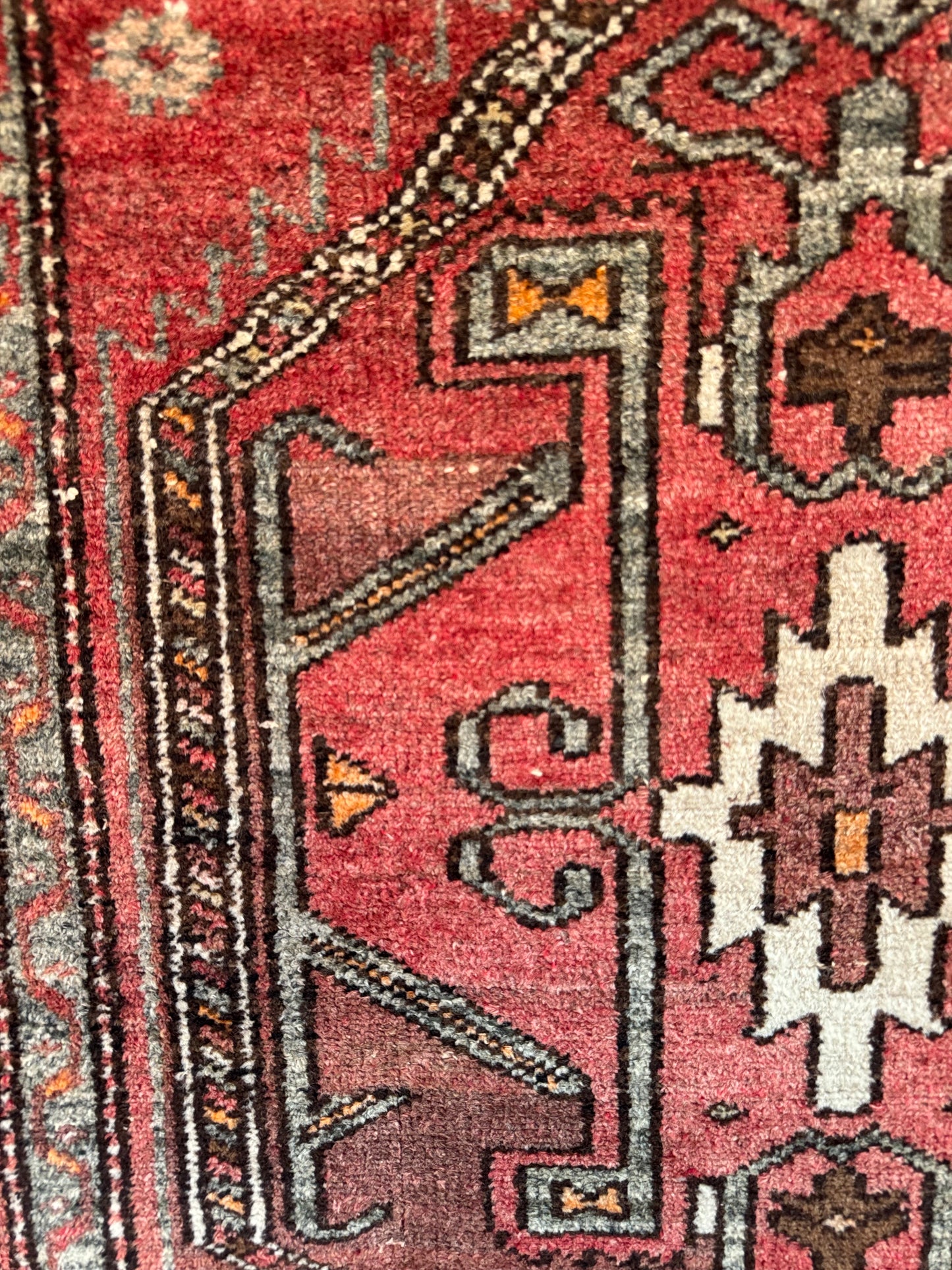 Handmade Persian Hamadan Runner 280 x 108 cm | 9.2 x 3.5 ft