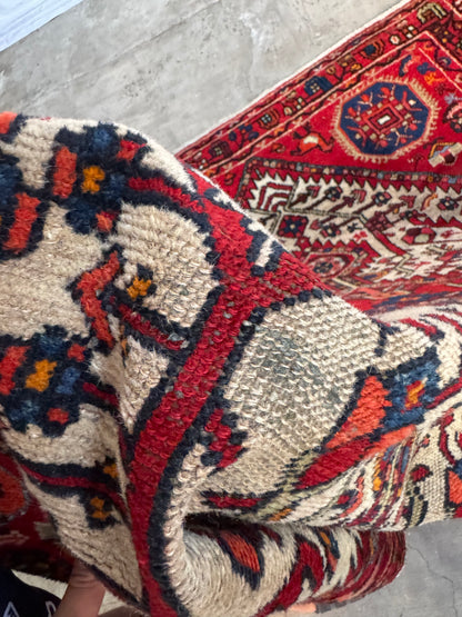 Handmade Persian Hamadan Rug 228 x 136 cm | 7.5 x 4.5 ft