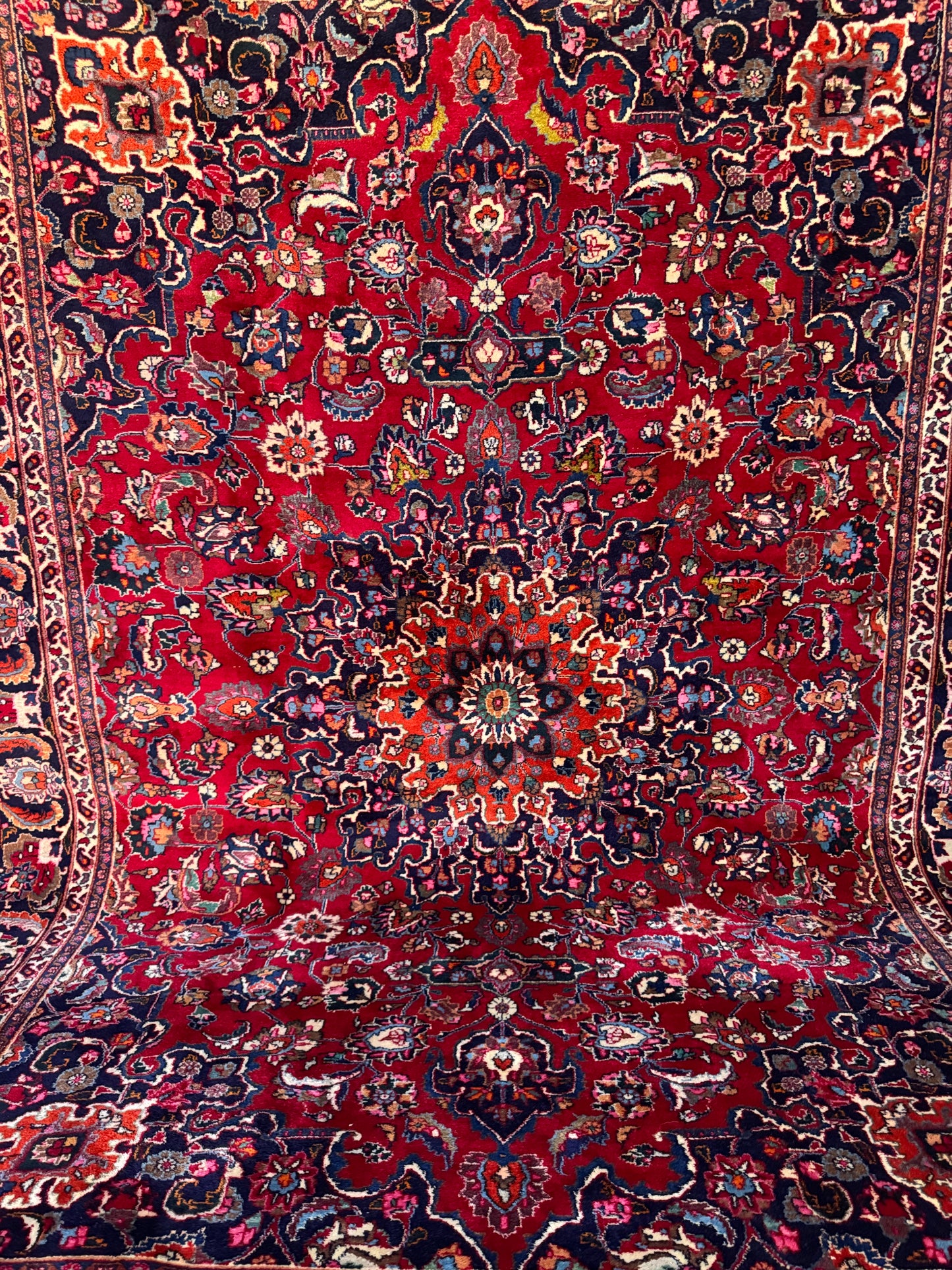 Handmade Persian Mashad 338 x 246 cm | 11.09 x 8.07 ft