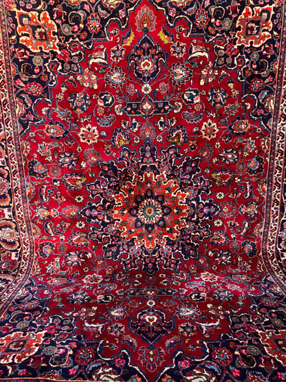 Handmade Persian Mashad 338 x 246 cm | 11.09 x 8.07 ft