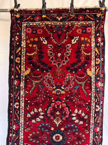 Handmade Persian Lilihan Runner 225 x 84 cm | 7.4 x 2.8 ft
