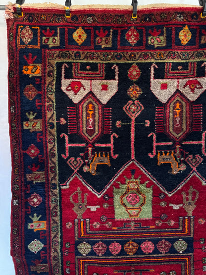 📌 RESERVED Handmade Persian Hamadan 290 x 149 cm | 9.5 x 5 ft