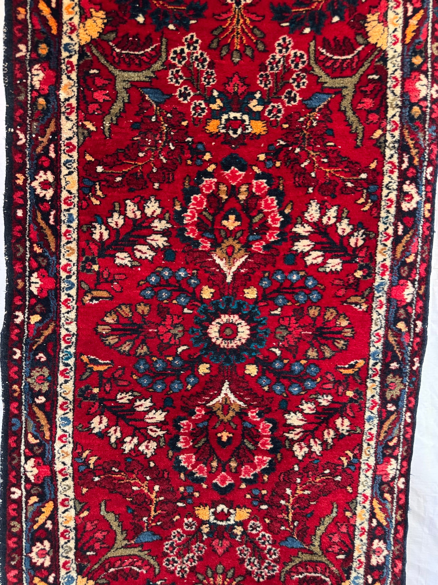 Handmade Persian Lilihan Runner 225 x 84 cm | 7.4 x 2.8 ft