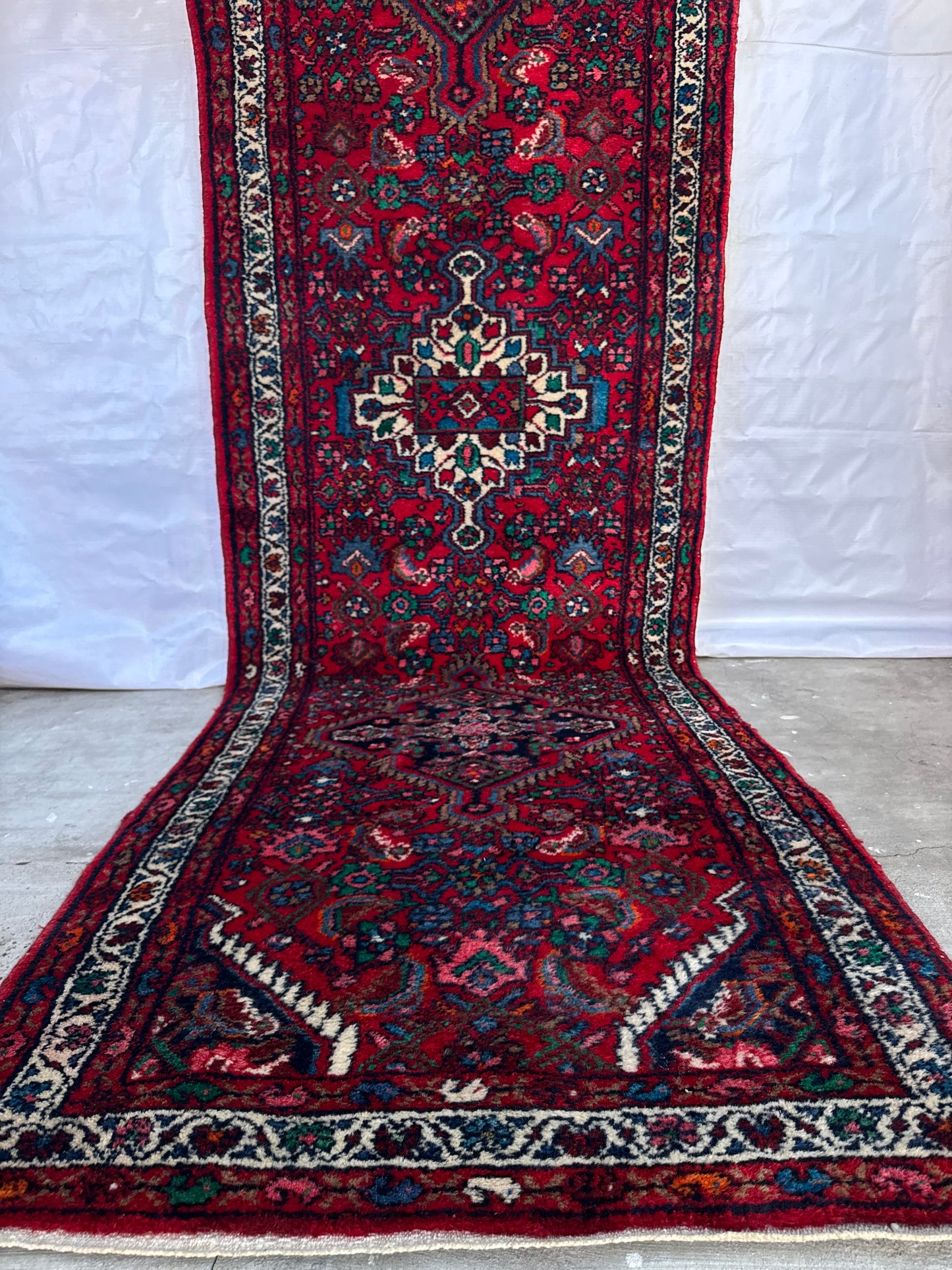 Handmade Persian Jozan Runner 333 x 90 cm | 11 x 3 ft